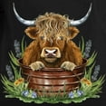 thumbnail image 3 of CafePress - Highland Cow Sitting In A Metal Women's Long Sleeve T Shirt - Women's Long Sleeve Graphic Tee Casual Fit, 3 of 4