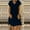 Navy, variant on Sentmoon Loose Fit Womens Dresses Short Sleeve Holiday Dresses for Women Casual Fashion Cotton Linen Solid Color Short Dresses,Fit & Flare Trendy A-line Dresses Navy L