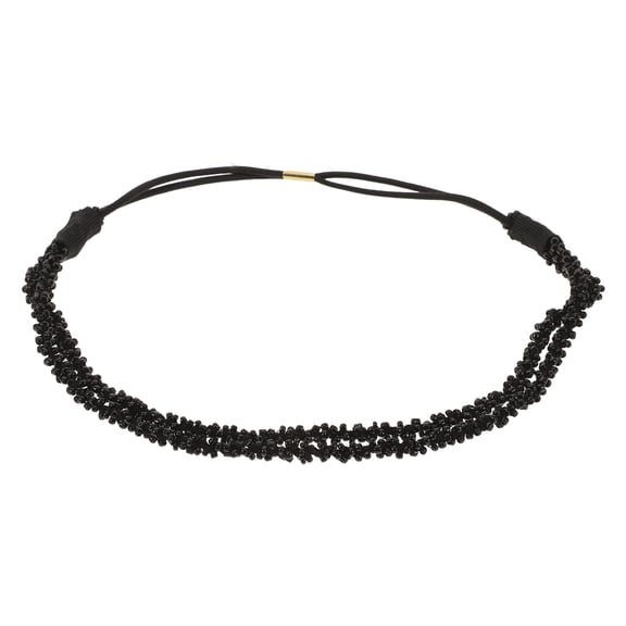 FRCOLOR Headbands Colorful Elastic Headband Vacation Bride 23.00X1.00X0.20CM Black