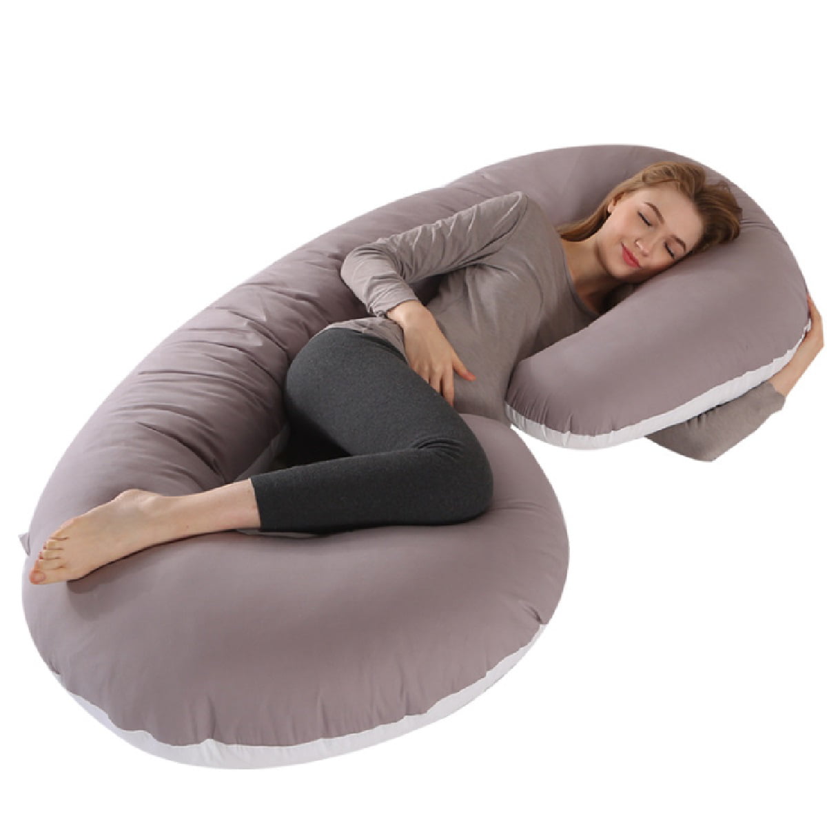 C/U/J Shaped Full Body Pregnancy Pillow, Maternity Body Pillow for Pregnant  Women, soft and practical back cushion,for pregnant women, the mother and  side sleeper - Walmart.com