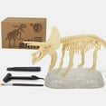 thumbnail image 2 of Xihbxyly Kit de Excavación de Fósiles de Dinosaurio, Resina, Herramientas de Excavación Incluidas, Simulación Arqueológica Realista, Aprendizaje Práctico, Actividad Stem, Regalo Perfecto, 1 Yeso, 3 H, 2 of 3