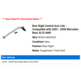 thumbnail image 2 of Rear Right Control Arm Link - Compatible with 2003 - 2008 Mercedes-Benz SL55 AMG 2004 2005 2006 2007, 2 of 2