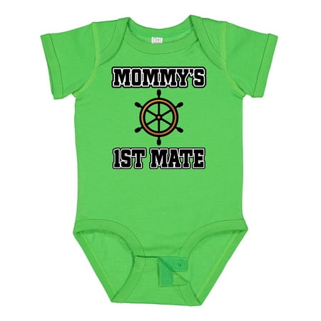 

Inktastic Mommy 1st Mate Sailing Outfit Gift Baby Boy or Baby Girl Bodysuit