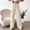 *Beige, variant on ClodeEU Women's Elastic Waist DFrayedstring Wide Leg Cargo Pants,Loose Casual Streetwear Pants with Pockets Beige,Women's Plus L