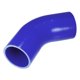 thumbnail image 1 of 1 Pcs 68mm 2.68" ID 102mm 4.02" Length 45 Degrees Blue Car Silicone Hose Coolant Hose Universal, 1 of 7