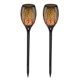 thumbnail image 1 of Lámpara solar decorativa con efecto de llama, ideal para jardines, calles y áreas exteriores, resistente al agua IP65, fácil instalación, 2 piezas., 1 of 6