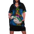 thumbnail image 2 of Merrie Monarch Hula-vestido de noche holgado para mujer traje largo de lujo con bolsillos estilo coreano, 2 of 7