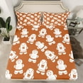 thumbnail image 2 of Manfei Girly Cartoon Dessert Bed Sheets, Kawaii Gingerbread Man King Sheets, Merry Christmas Sheet Set, Super Cozy Room Decor, 4-Piece, 2 of 7