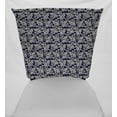 thumbnail image 2 of Floral Damask Dining Room Chair Back Covers or Seat Covers by Penny's Needful Things (Both Chair Back & Seat Cover) (19 W x 17 H CHAIR BACK) (Navy Blue), 2 of 3