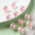 thumbnail image 6 of 500gs Transparent Acrylic Beads Bead in Bead AB color Faceted Round Pearl Pink 16mm Hole: 3mm about 205pcs/500g, 6 of 6