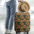 thumbnail image 2 of Black Orange Sunflower Pattern Luggage Cover Fashion Suitcase Cover Baggage Covers Fit 25-28 Inch Luggage (Go Travel), 2 of 5