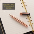thumbnail image 5 of Vandro Complete Luxury Fountain Pen Set - Comfortable Grip with Smooth Fine Nib - Includes 10 Pack Ink Cartridges, Black Ink Bottle, Ink Refill Converter & Gift Box - Rose Gold, 5 of 7