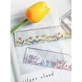 thumbnail image 2 of 1pc Oil Painting Style Purple Flower Ruler, 2 of 4