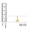 thumbnail image 4 of 14K Yellow Gold Freemason Masonic Pendant, 4 of 4