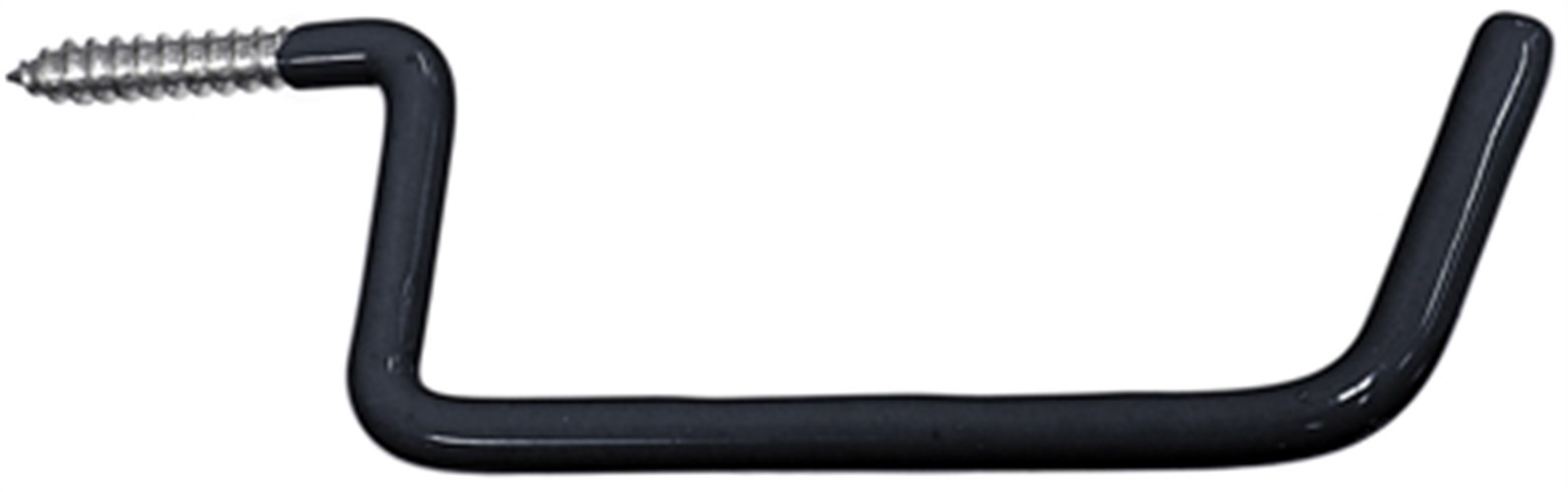 Part 851978 6 Black Vinyl Coated Ladder Hook, by Hillman, Single Item