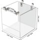 thumbnail image 2 of Bird Bath Cage, Cleaning Pet Supplies Cockatiel Bird Bathtub with Hanging Hooks for Parrots Spacious Parakeets Portable Shower Lovebirds Cockatiels Canaries for Most Birdcage, 2 of 5