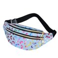 thumbnail image 2 of Ladies Waterproof Butterfly Fashion Double Zipper Diagonal Bag 2 Zipper Pockets (blue), 2 of 5