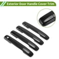 thumbnail image 4 of Cubierta de manija de puerta exterior Unique Bargains Trim delantero izquierdo/derecho trasero izquierdo/derecho para Infiniti G25 2008-2013 Carbón normal fibra negra 8 piezas, 4 of 7