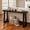 55.1inch, variant on Modern Desk Behind The Couch, Wood Rectangle Entrance Desk, Narrow Long Sofa Table Accent Stand With Metal Legs For Hallway, Bedroom, Living Room, Foyer