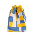 thumbnail image 5 of LAVA Mini Knit Tote Women Striped Crochet Bucket Handbag Small Purse Shoulder Bag Vacation Lightweight Beach Bag (Yellow), 5 of 10
