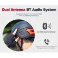 thumbnail image 4 of Casco de bicicleta con cámara integrada, visera de liberación rápida por punto magnético, luz trasera inteligente con señal de giro, llamada Bluetooth y juego, 4 of 4