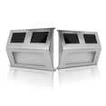 thumbnail image 5 of 2 Pack Solar Light 2 LEDs Wall Lamp Stair Step Outdoor Waterproof Security Light with Auto On/Off for Stairs Fence Garden Landscape Lighting, 5 of 7