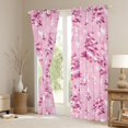 thumbnail image 3 of Manfei Pink Cartoon Xmas Tree Blackout Curtains Set of 2 (52x84 Each), Winter Christmas Snowflake Window Curtains, Dreamy Fairy Tale Curtains and Drapes, Living Room Curtains Decor, 3 of 6
