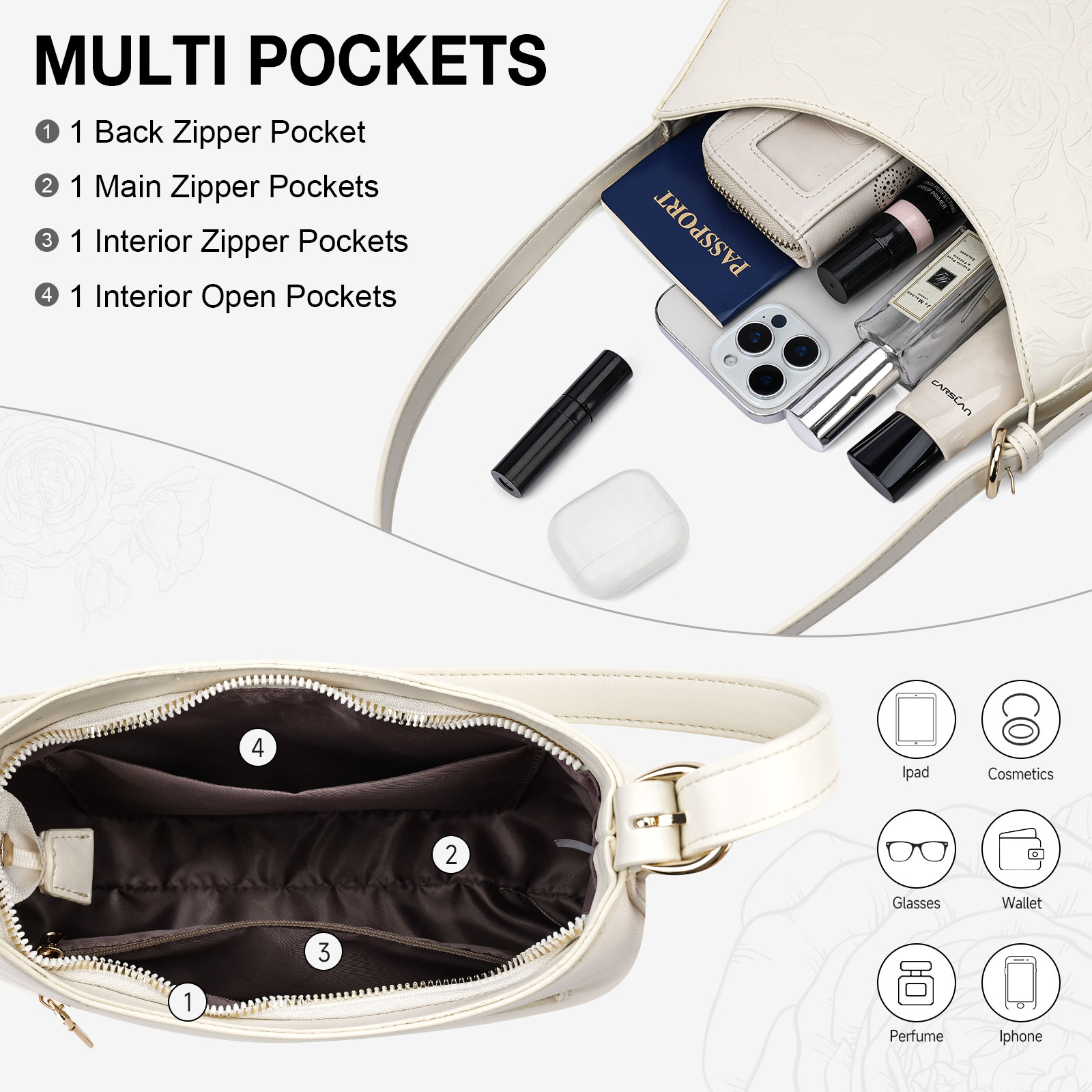 APHISON Fashion Backpack Single Shoulder Bag For Women, Ladies Crossbody Bag Handbag With Retractable Shoulder Strap, Suitable For Travel