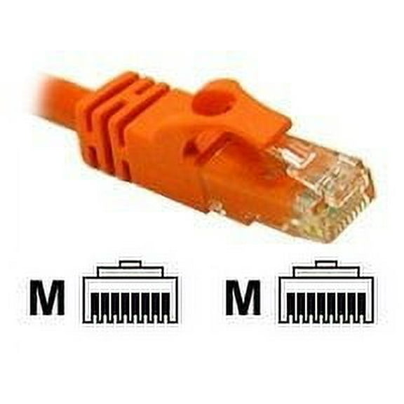 C2G 25ft Cat6 Snagless Unshielded (UTP) Network Crossover Patch Cable - Orange - Crossover cable - RJ-45 (M) to RJ-45 (M) - 25 ft - CAT 6 - molded, snagless, stranded - orange