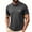 Gray, variant on Dolkfu Button Golf Shirts for Men Blue Short Sleeve Collared Minimalist Tops Geometric Graphic Prints Refreshing Polos Blue,S