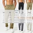 thumbnail image 3 of BADHUB Mens Chino Pants Straight Fit Drawstring Pant Lightweight Flat Front Loose Fit Trousers with Pockets Gray M, 3 of 7