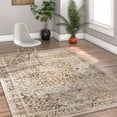 thumbnail image 1 of Well Woven Coverly Gold & Beige Vintage Medallion Traditional Persian Oriental 4x6 (3'11" x 5'7") Area Rug Neutral Modern Shabby Chic Thick Soft Plush Shed Free, 1 of 7