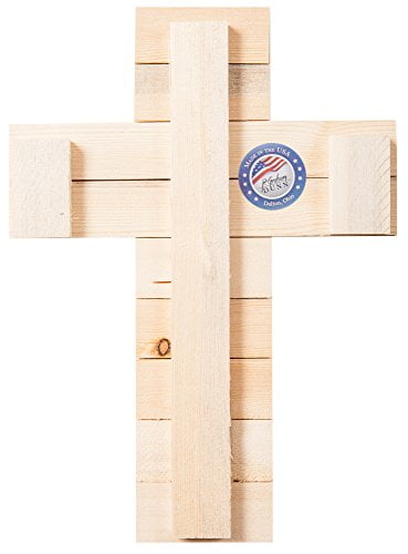 Faith Hope & Love 1 Corinthians 13:13 Red Heart Rustic Wood Wall Cross Plaque