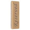 thumbnail image 3 of Reservation Sign Antique Bronze Stainless Steel English Reserved Seat Sign Notice Board, 3 of 5