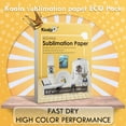 thumbnail image 3 of Koala Sublimation Paper 8.5x11 inch 200 Sheets for Sublimation Ink Epson Inkjet Printer, Sublimation Paper Heat Transfer on Tumblers, T-shirts 115gsm, 3 of 14