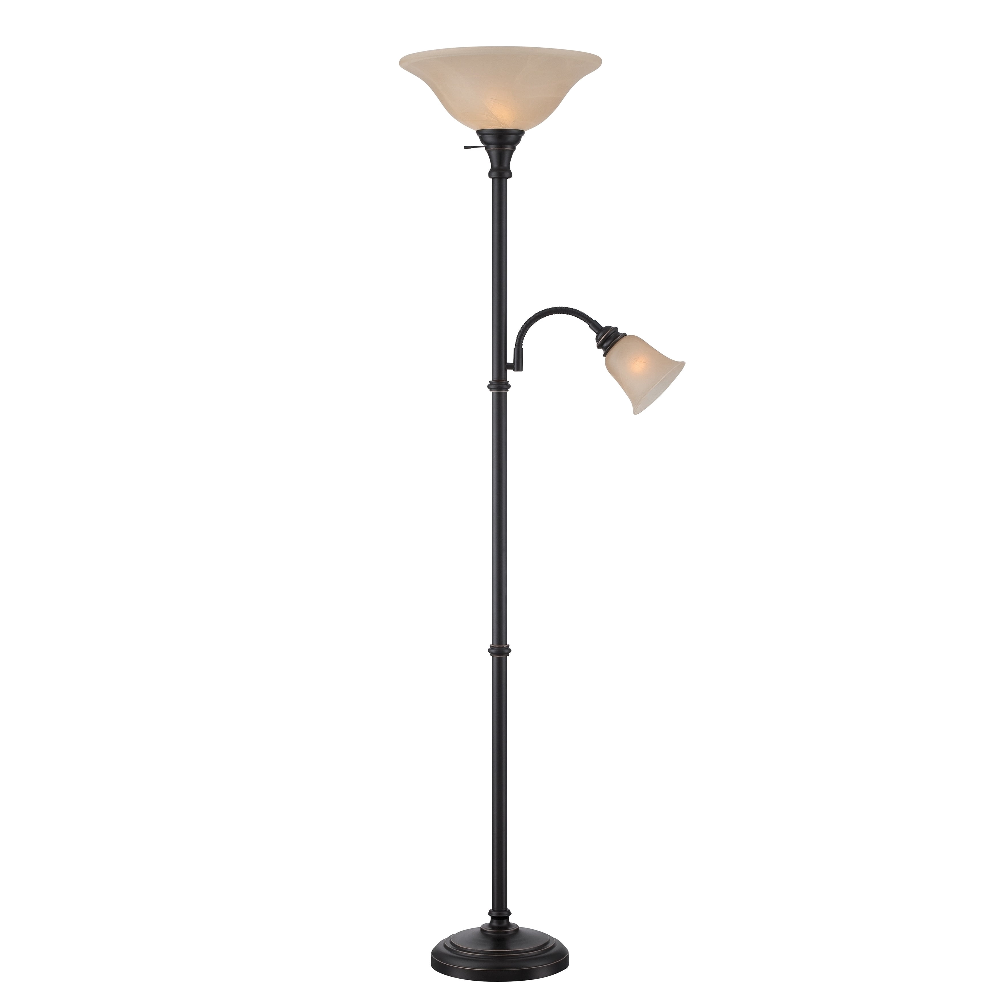 Lite Source Brand Henley Torchiere Lamp in Antique Brass Color