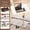 White, variant on Adjustable Folding Portable Table, Rotatable and Height-Adjustable Laptop Desk, Space-Saving for Home Office, Walnut.