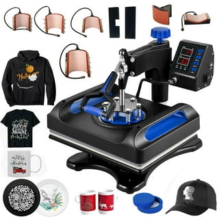 BENTISM Hat Heat Press, 4-in-1 Cap Heat Press Machine, Clamshell  Sublimation Transfer, LCD Digital Timer Temperature Control with 4pcs  Curved Heating Elements (6x3/6.7x2.7/6.7x2.7/8.1x3.5) 