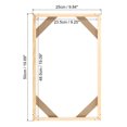 thumbnail image 2 of Unique Bargains Canvas Stretcher Bars Kit, 20x10 Inch Rectangle Solid Wood Frame for Paint, Prints, Oil Paintings, Wood Color, 2 of 5