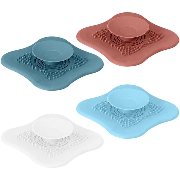 4 tapones para fregadero de cocina, tapón de silicona universal para bañera, tapón de filtro, accesorios de baño para cocina y baño