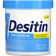 "Daily Defense Baby Diaper Rash Cream with Zinc Oxide to Treat, Relieve & Prevent diaper rash, Hypoallergenic, Dye-, Phthalate- & Paraben-Free, 16 oz"