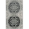 thumbnail image 2 of SAFAVIEH Capri Mortimer Geometric Wool Area Rug, Grey/Black, 3' x 5', 2 of 8
