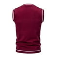 thumbnail image 3 of GERsome Mens Sweater Vests Classic V-Neck Slim Fit Casual Sleeveless Pullover Color Block Knitwear Tank Tops for Dad Husband, 3 of 3