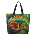 thumbnail image 1 of Easygdp Chameleon Bolsas Tote para Mujer, Bolsos de Hombro para Viaje, Bolsos de Mano de Gran Capacidad para Compras y Trabajo, 1 of 8