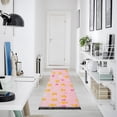 thumbnail image 4 of Yayeee Runner Rug for Bedroom 2'x6' Machine Washable Hallway Non Slip Mat, Gradient Pink Stars, 4 of 8