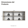 thumbnail image 2 of Alacena Gabinete Superior Cocina Madesa Nice 120cm Crema 4, 2 of 5