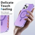 thumbnail image 2 of ELEHOLD Case for iPhone 13 Pro Max, Shockproof Magnetic Matte Case with Wireless Charging Support,Purple, 2 of 6