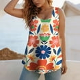 thumbnail image 6 of IFNWSV Plus Size Tank Tops for Women Sleeveless Print Flowy Loose Fit Breathable Summer Cami Top Multicolor 3XL, 6 of 7