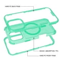thumbnail image 5 of ShieldFlex Magnetic for iPhone 16 Pro Max Case, Compatible with MagSafe, Military Grade Drop Protection Translucent Matte Shockproof with Anti-Fingerprint Phone Case,Mint, 5 of 5