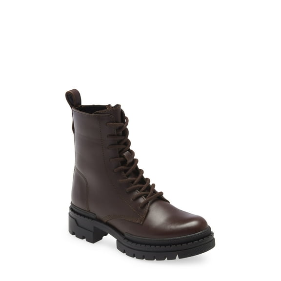 Steve Madden Womens Jamisyn Lace-Up Lug So Brown 5.5M